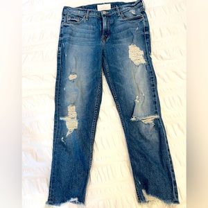 Distressed Mother “the sinner” jeans. Size 28.